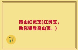 跑山红灵芝(红灵芝，助你攀登高山顶。)