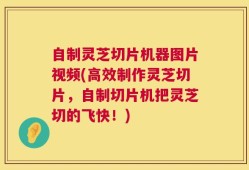 自制灵芝切片机器图片视频(高效制作灵芝切片，自制切片机把灵芝切的飞快！)