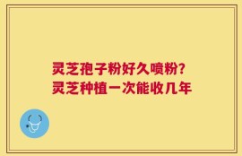 灵芝孢子粉好久喷粉？灵芝种植一次能收几年