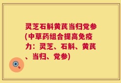灵芝石斛黄芪当归党参(中草药组合提高免疫力：灵芝、石斛、黄芪、当归、党参)