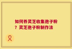 如何养灵芝收集孢子粉？灵芝孢子粉制作法