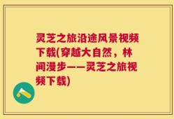 灵芝之旅沿途风景视频下载(穿越大自然，林间漫步——灵芝之旅视频下载)