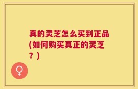 真的灵芝怎么买到正品(如何购买真正的灵芝？)