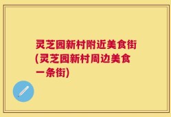 灵芝园新村附近美食街(灵芝园新村周边美食一条街)