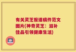 有关灵芝报道稿件范文图片(神奇灵芝：滋补佳品引领健康生活)