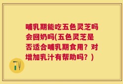 哺乳期能吃五色灵芝吗会回奶吗(五色灵芝是否适合哺乳期食用？对增加乳汁有帮助吗？)