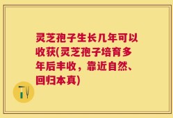 灵芝孢子生长几年可以收获(灵芝孢子培育多年后丰收，靠近自然、回归本真)