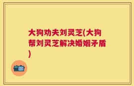 大狗劝夫刘灵芝(大狗帮刘灵芝解决婚姻矛盾)