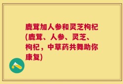 鹿茸加人参和灵芝枸杞(鹿茸、人参、灵芝、枸杞，中草药共舞助你康复)