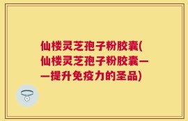 仙楼灵芝孢子粉胶囊(仙楼灵芝孢子粉胶囊——提升免疫力的圣品)