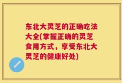 东北大灵芝的正确吃法大全(掌握正确的灵芝食用方式，享受东北大灵芝的健康好处)