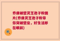 乔康破壁灵芝孢子粉图片(乔康灵芝孢子粉带你突破壁垒，好生活即在眼前)