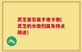 灵芝是否属于孢子类(灵芝的分类归属及特点简述)