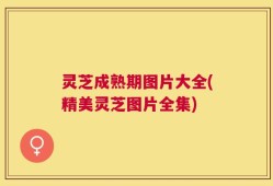 灵芝成熟期图片大全(精美灵芝图片全集)