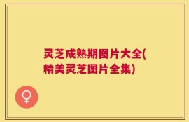 灵芝成熟期图片大全(精美灵芝图片全集)