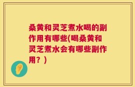 桑黄和灵芝煮水喝的副作用有哪些(喝桑黄和灵芝煮水会有哪些副作用？)