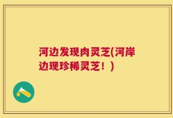 河边发现肉灵芝(河岸边现珍稀灵芝！)