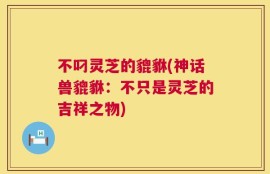 不叼灵芝的貔貅(神话兽貔貅：不只是灵芝的吉祥之物)
