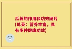 瓜蒌的作用和功效图片(瓜蒌：营养丰富，具有多种健康功效)