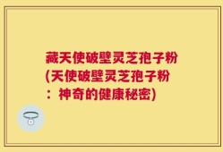藏天使破壁灵芝孢子粉(天使破壁灵芝孢子粉：神奇的健康秘密)