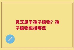 灵芝属于孢子植物？孢子植物包括哪些