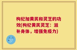 枸杞加黄芪和灵芝的功效(枸杞黄芪灵芝：滋补身体，增强免疫力)