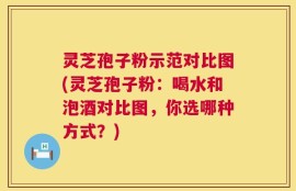 灵芝孢子粉示范对比图(灵芝孢子粉：喝水和泡酒对比图，你选哪种方式？)