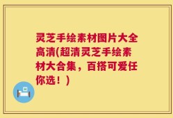 灵芝手绘素材图片大全高清(超清灵芝手绘素材大合集，百搭可爱任你选！)