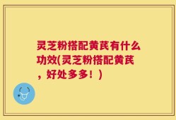 灵芝粉搭配黄芪有什么功效(灵芝粉搭配黄芪，好处多多！)