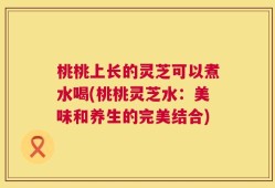 桃桃上长的灵芝可以煮水喝(桃桃灵芝水：美味和养生的完美结合)