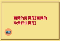 西藏的野灵芝(西藏的珍贵野生灵芝)