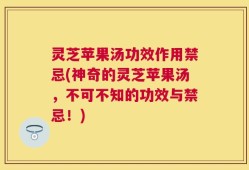 灵芝苹果汤功效作用禁忌(神奇的灵芝苹果汤，不可不知的功效与禁忌！)