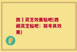 西蔵灵芝效果贴吧(西藏灵芝贴吧：探寻其效果)