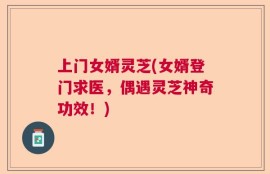 上门女婿灵芝(女婿登门求医，偶遇灵芝神奇功效！)