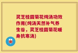 灵芝桂圆菊花炖汤功效作用(炖汤天然补气养生谷，灵芝桂圆菊花暖身抗寒汤)