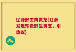 辽源野生肉灵芝(辽源发现珍贵野生灵芝，引热议)
