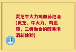 灵芝牛大力鸡血藤泡酒(灵芝、牛大力、鸡血藤，三者融合的醇香泡酒新体验)