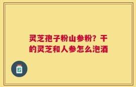灵芝孢子粉山参粉？干的灵芝和人参怎么泡酒