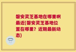 磐安灵芝基地在哪里啊最近(磐安灵芝基地位置在哪里？近期最新动态)