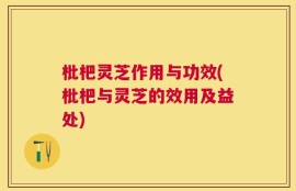 枇杷灵芝作用与功效(枇杷与灵芝的效用及益处)