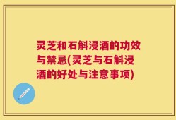 灵芝和石斛浸酒的功效与禁忌(灵芝与石斛浸酒的好处与注意事项)