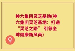 神六集团灵芝基地(神六集团灵芝基地：打通“灵芝之路” 引领全球健康新风尚)
