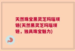 天然珠宝黑灵芝玛瑙项链(天然黑灵芝玛瑙项链，独具珠宝魅力)