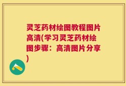 灵芝药材绘图教程图片高清(学习灵芝药材绘图步骤：高清图片分享)