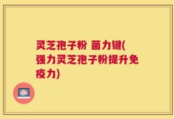 灵芝孢子粉 菌力键(强力灵芝孢子粉提升免疫力)