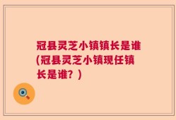 冠县灵芝小镇镇长是谁(冠县灵芝小镇现任镇长是谁？)