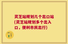 灵芝站规划几个出口站(灵芝站规划多个出入口，便利市民出行)