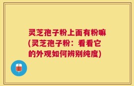灵芝孢子粉上面有粉嘛(灵芝孢子粉：看看它的外观如何辨别纯度)