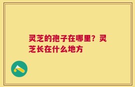 灵芝的孢子在哪里？灵芝长在什么地方