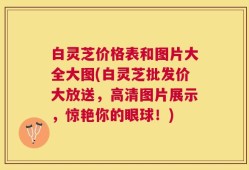 白灵芝价格表和图片大全大图(白灵芝批发价大放送，高清图片展示，惊艳你的眼球！)